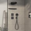 Hansgrohe ShowerSelect Comfort Q, termostat ascuns, crom negru periat, HAN-15588340