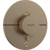 Hansgrohe ShowerSelect Comfort S, termostat ascuns pentru 1 aparat și gura suplimentară, bronz periat, HAN-15562140