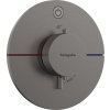 Hansgrohe ShowerSelect Comfort S, termostat ascuns pentru 1 aparat, crom negru periat, HAN-15553340