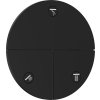 Hansgrohe ShowerSelect Comfort S, supapă ascunsă pentru 3 aparate, negru mat, HAN-15558670