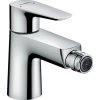 Hansgrohe Talis E, baterie bideu cu set de scurgere cu tragere, crom, HAN-71720000