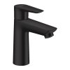 Hansgrohe Talis E, baterie lavoar cu manetă 110 CoolStart cu set de scurgere cu tragere, negru mat, HAN-71713670