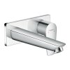 Hansgrohe Talis E, baterie pentru chiuvetă cu pârghie ascunsă, montată pe perete, cu gura de scurgere 16,5 cm, crom, HAN-71732000
