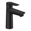 Hansgrohe Talis E, baterie lavoar 110 cu set de scurgere cu tragere, negru mat, HAN-71710670