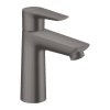 Hansgrohe Talis E, baterie lavoar 110 cu set de scurgere cu tragere, crom negru periat, HAN-71710340