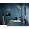 Hansgrohe Talis E, baterie lavoar 110 cu set de scurgere cu tragere, crom negru periat, HAN-71710340