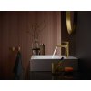 Hansgrohe Talis E, baterie lavoar 110 cu set de scurgere cu tragere, auriu lucios, HAN-71710990