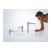 Hansgrohe Talis E, baterie lavoar 80 cu garnitură Push-Open, cu ieșire Push-Open, crom, HAN-71701000