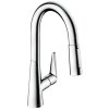 Hansgrohe Talis M51, robinet chiuveta M5116-H160 cu spray extractibil, sBOX, crom, HAN-73850000