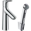 Hansgrohe Talis S, baterie lavoar cu ieșire Push-Open și bideu duș manual, crom, HAN-72290000