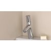 Hansgrohe Talis Select S, baterie lavoar 80 cu priză, buton de comandă, crom, HAN-72040000