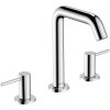 Hansgrohe Tecturis S, baterie lavoar cu 3 orificii 150 EcoSmart+ cu garnitură Push-Open, crom, HAN-73330000