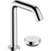 Hansgrohe Tecturis S, baterie pentru chiuvetă cu două orificii 150 CoolStart EcoSmart+ cu set de scurgere, crom, HAN-73353000