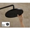 Hansgrohe Vernis Blend, Showerpipe 240 1jet EcoSmart 9 l, cu termostat, negru mat, HAN-26428670