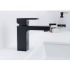Hansgrohe Vernis Shape, baterie lavoar cu priză, EcoSmart, negru mat, HAN-71561670