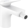 Hansgrohe Vivenis, baterie bideu cu maneta cu set de scurgere cu tija de tragere, alb mat, HAN-75200700