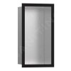 Hansgrohe XtraStoris Individual, nișă de perete cu cadru de design, 300x150x100 mm, oțel inoxidabil periat/negru mat, HAN-56094670