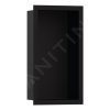 Hansgrohe XtraStoris Individual, nișă de perete cu cadru de design, 300x150x100 mm, negru mat, HAN-56095670