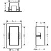 Hansgrohe XtraStoris Minimalistic, nișă de perete, 300x150x140 mm, oțel inoxidabil periat, HAN-56076800