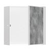 Hansgrohe XtraStoris Rock, nișă de perete, cu ușă, 300x300x140 mm, alb mat, HAN-56091700
