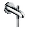 Hansgrohe, gura cadă cu supapă de deviere 152 mm, crom, HAN-13423000