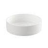 Invena Limnos, chiuveta rotunda pe blat 36x36x13 cm, alb, INV-CE-59-001-W