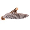 Invena Trend, set de duș ascuns cu ploaie și cap manual, cupru mat, INV-BS-02-014-V