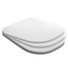 Kerasan, scaun de toaletă TRIBECA, SLIM, Soft Close, alb, 519101