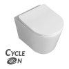 Laveo Jari Cycleon, toaletă suspendată cu sistem jacuzzi CycleOn 485x370x325 mm + scaun toaletă, alb, LAV-VMJ_609S
