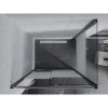 Mexen Apia, cabină de duș cu ușă glisantă 125 (uşă) x 100 (perete) cm, sticlă cu dungi incolore 6 mm, profil cromat, 840-125-100-01-20
