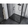 Mexen Apia, cabină de duș cu ușă glisantă 135 (uşă) x 80 (perete) cm, sticlă transparentă 6 mm, profil negru, 840-135-080-70-00