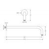 mexen ramie prysznicowe scienne 40 cm chrom 79211 00