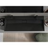 Mexen Ava, chiuveta blat din conglomerat 2/O 120 x 46 cm, negru mat, 23011272