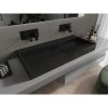 Mexen Ava, chiuveta blat conglomerat B/O 100 x 46 cm, negru mat, 23011070