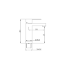 mexen cube bateria umywalkowa chrom 72900 00