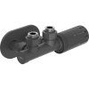 Mexen Duplex G05, set termostatic de colt cu capac rotund, DN50, antracit, W907-958-905-66