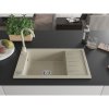 Mexen Elias, chiuveta granit 1 camera cu scurgere 80x48 cm si baterie bucatarie Telma, bej, 6511-69-670200-69
