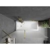 Mexen Flip, paravan de baie 1 aripă 140 x 150 cm, aripă rotativă, sticlă mată 6 mm, profil auriu, 894-140-101-50-30