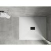 Mexen Hugo, cadă de duș dreptunghiulară SMC 130 x 100 cm, alb, capac negru, 42101013-B