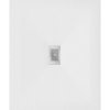 Mexen Hugo, cadă de duș dreptunghiulară SMC 130 x 100 cm, alb, capac din oțel, 42101013-X