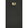 Mexen Hugo, cadă de duș dreptunghiulară SMC 150 x 80 cm, negru, capac auriu, 42708015-G
