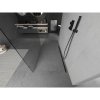 Mexen Kioto, paravan de dus walk-in 105 x 200 cm, sticla transparenta 8 mm, profil negru, 800-105-002-70-00