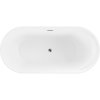 Mexen Laura, cadă de sine stătătoare 170 x 80 cm + dop cromat și sifon automat, alb, 53401708000