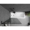 Mexen Next L, paravan de baie cu 1 aripă 80 x 150 cm, sticlă gri 6 mm, profil negru, 895-080-000-03-40-70