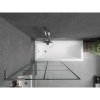 Mexen Next L, paravan de baie cu 1 aripă 90 x 150 cm, model sticlă transparentă-negru de 6 mm, profil cromat, 895-090-000-03-77-01