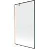 Mexen Next, paravan de baie cu 1 aripă 100 x 150 cm, sticlă transparentă de 6 mm - model negru, cupru mat, 895-100-000-00-70-65