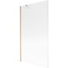 Mexen Next, paravan de baie cu 1 aripă 100 x 150 cm, nervuri de sticlă de 6 mm, cupru mat, 895-100-000-00-09-65