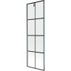 Mexen Next, paravan de baie cu 1 aripă 60 x 150 cm, sticlă transparentă de 6 mm - model negru, grafit periat, 895-060-000-00-77-66