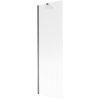 Mexen Next, paravan de baie cu 1 aripă 60 x 150 cm, nervuri din sticlă de 6 mm, grafit, 895-060-000-00-09-95
