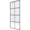 Mexen Next, paravan de baie cu 1 aripă 80 x 150 cm, sticlă transparentă de 6 mm - model negru, grafit periat, 895-080-000-00-77-66